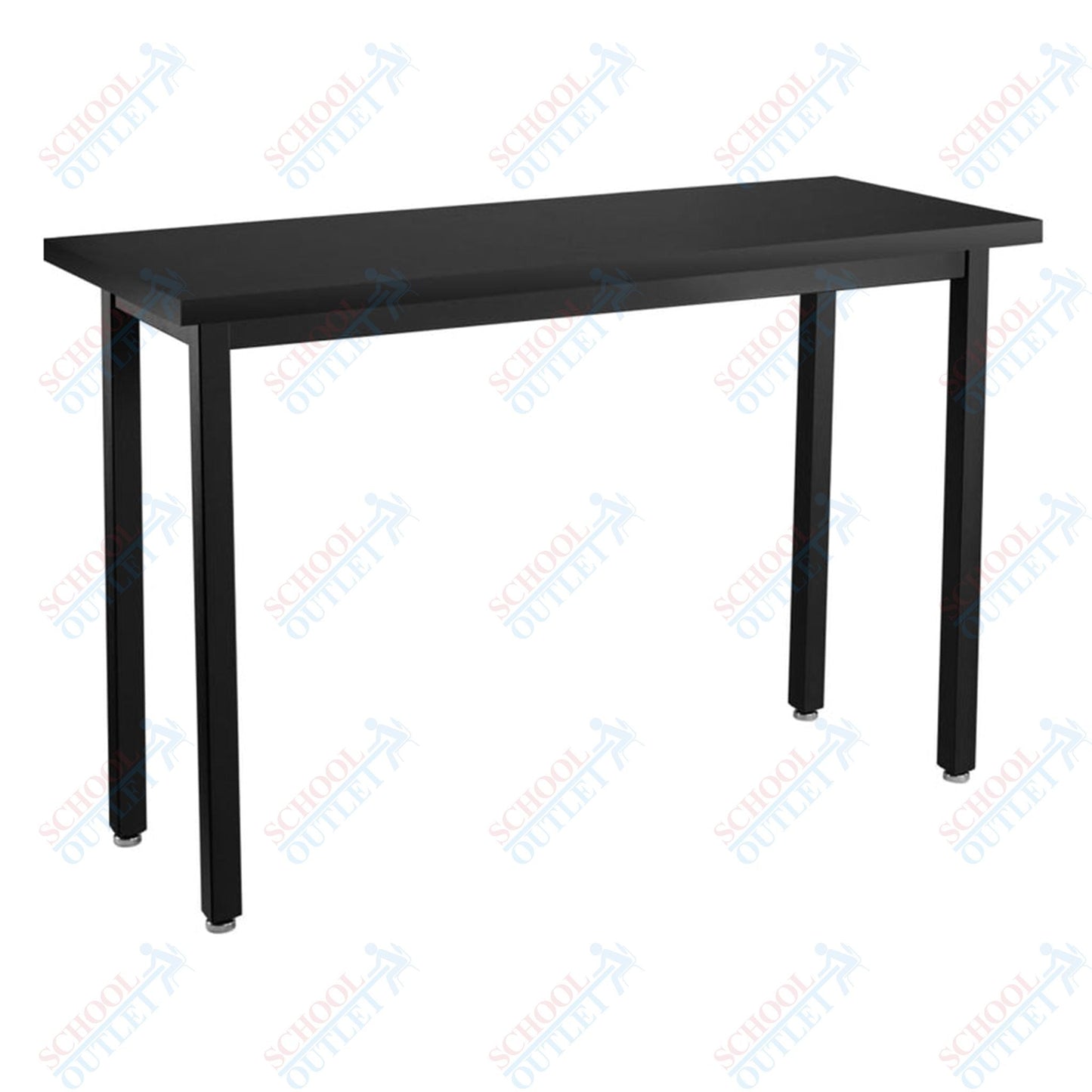 NPS Science Lab Table, 18" X 48", Steel Legs (National Public Seating NPS-SLT3-1848C) - SchoolOutlet