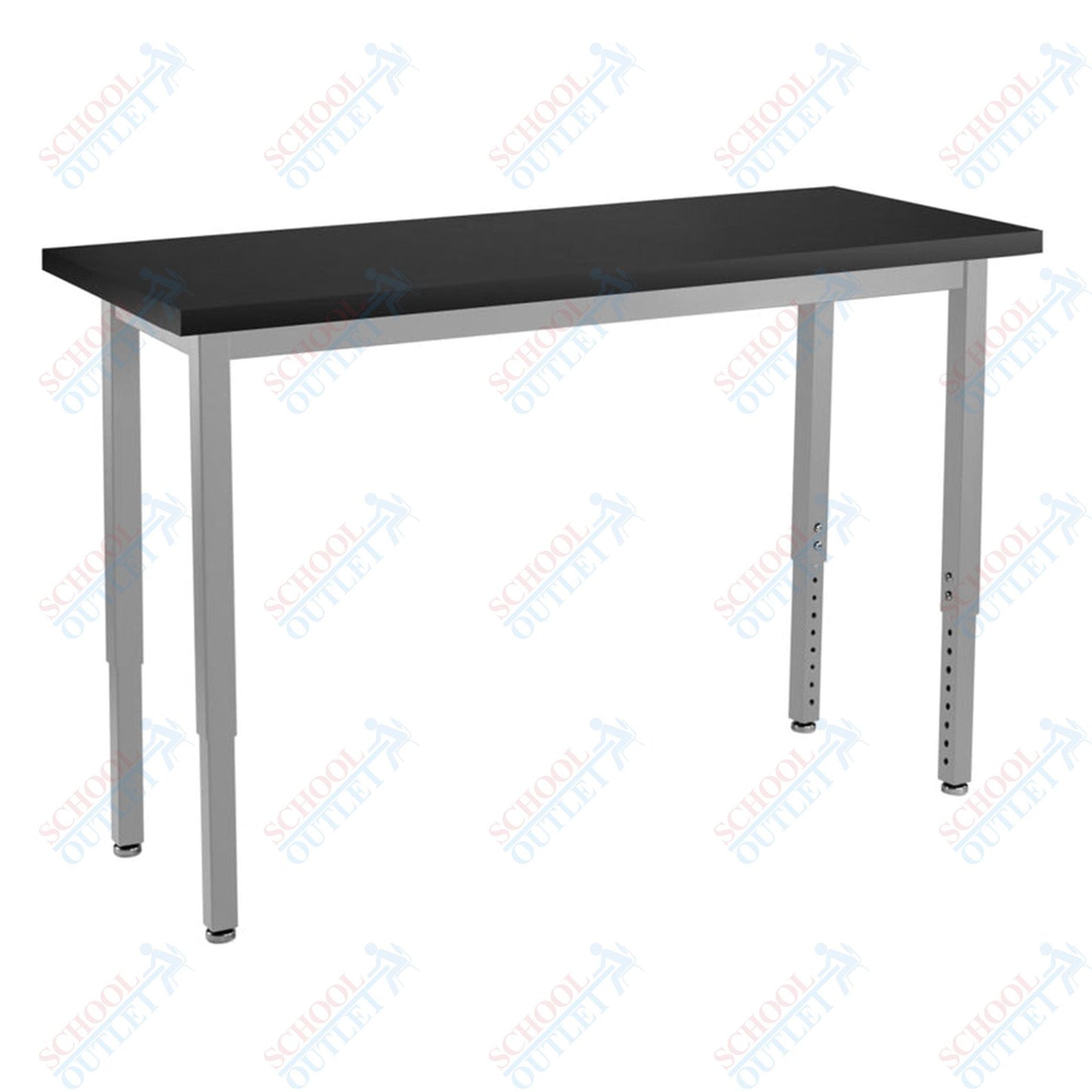 NPS Science Lab Table, 18" X 48", Steel Legs (National Public Seating NPS-SLT3-1848C) - SchoolOutlet