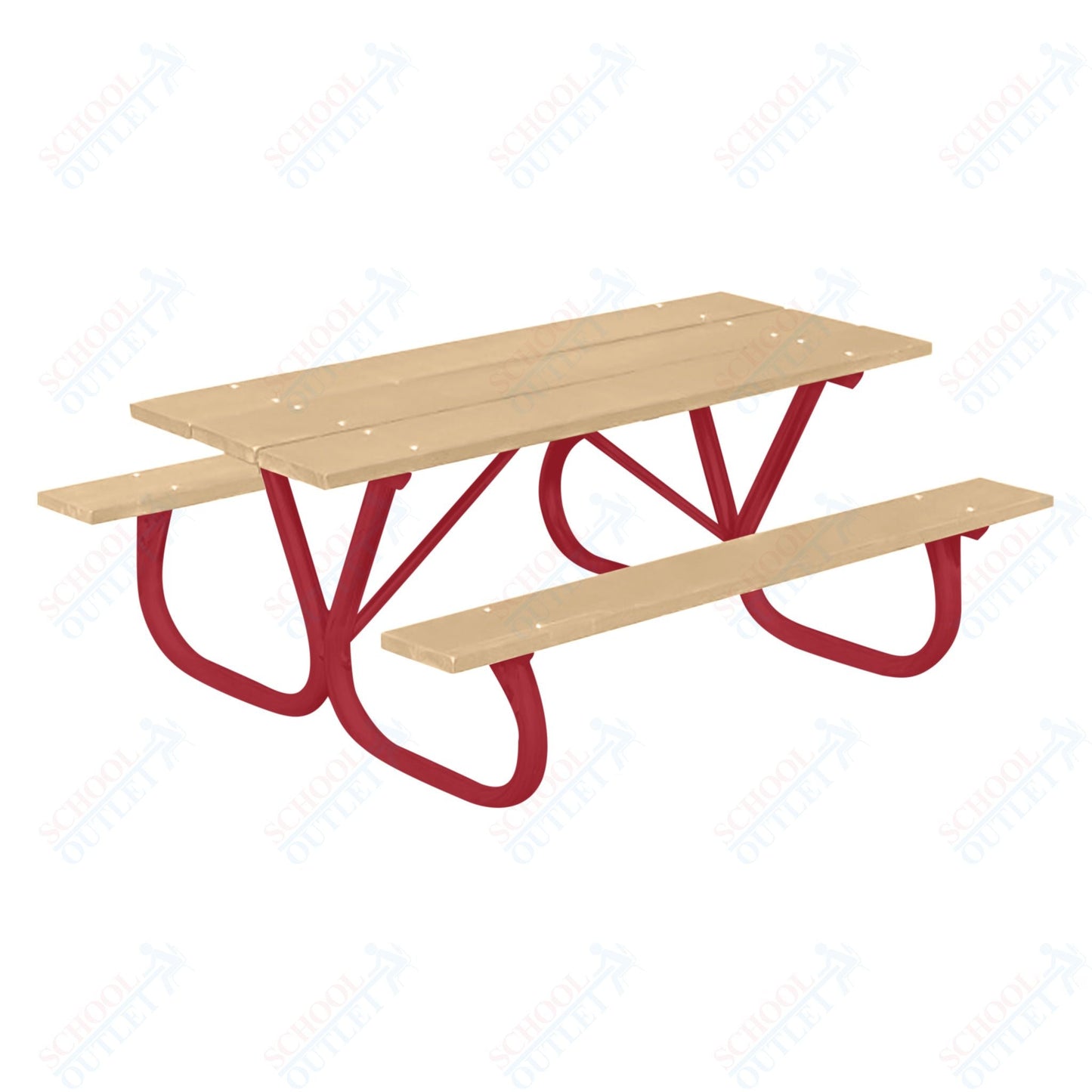 UltraPlay 8' Extra Heavy Duty Table w/ Bolt - Thru Frame - SchoolOutlet