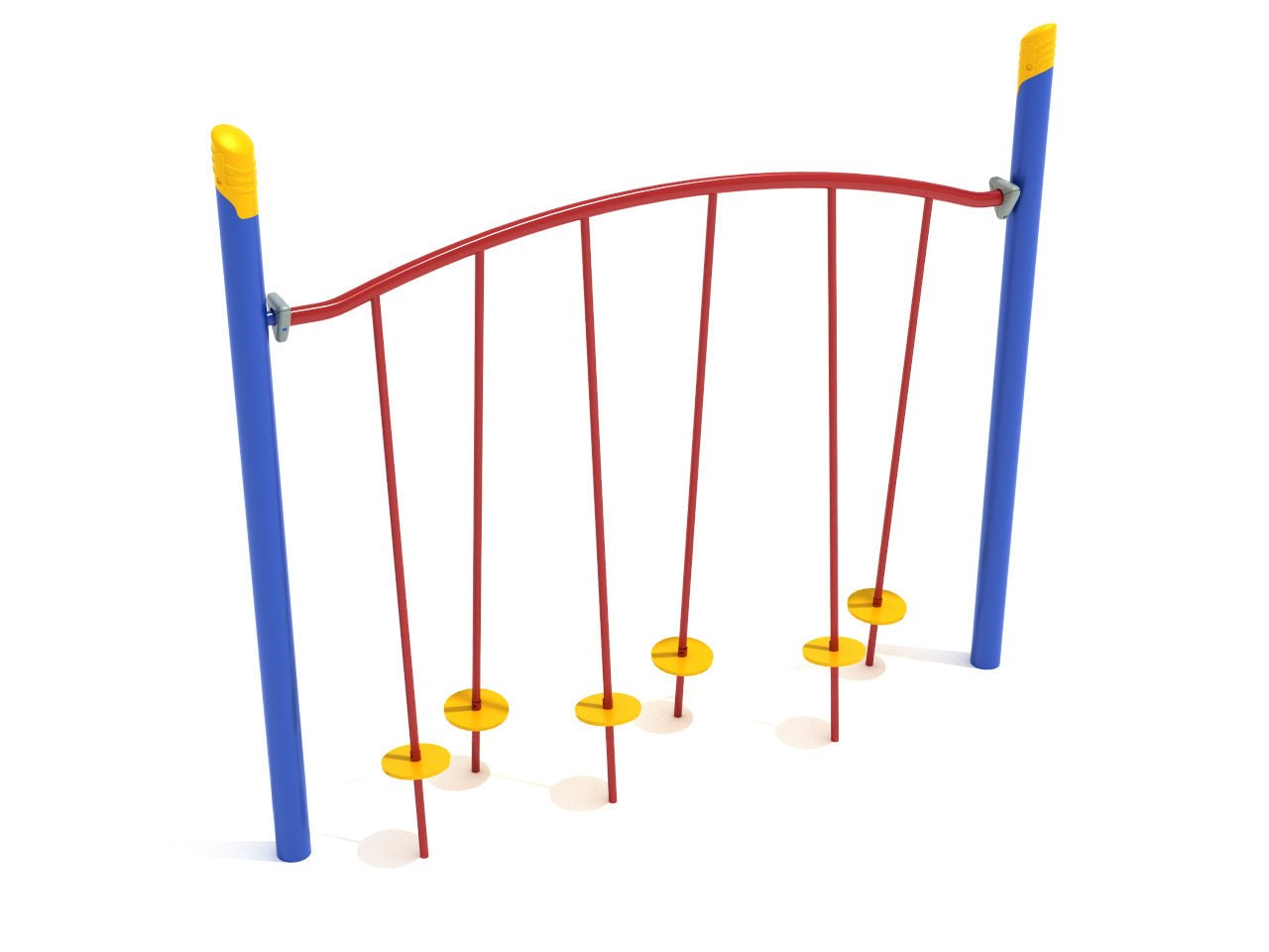 Playground Equipment Single Post Tilted Lilly Pad Bridge(PGS028) - SchoolOutlet