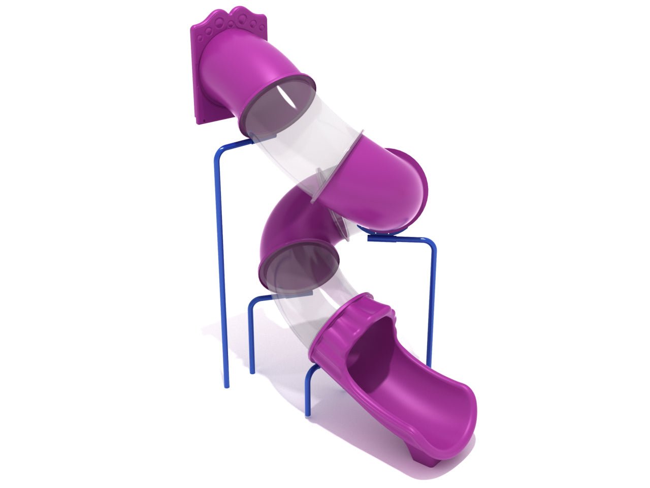 Playground Equipment 10 - Foot Spiral Tube Slide, Slide and Mounts Only (PTS010) - SchoolOutlet