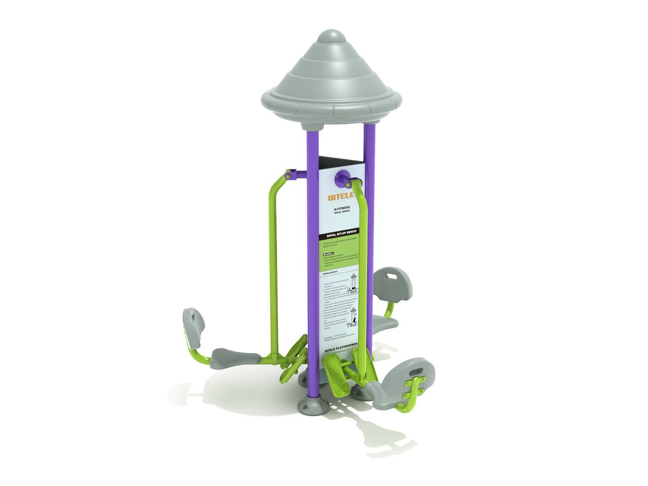 Playground Equipment Royal Triple Station Leg Press (PFT039) - SchoolOutlet