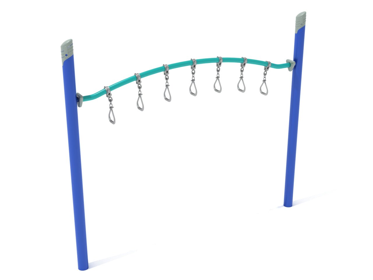 Playground Equipment Single Post Curved Overhead Swinging Ring Ladder (PGS023) - SchoolOutlet