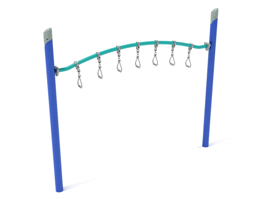 Playground Equipment Single Post Curved Overhead Swinging Ring Ladder (PGS023) - SchoolOutlet