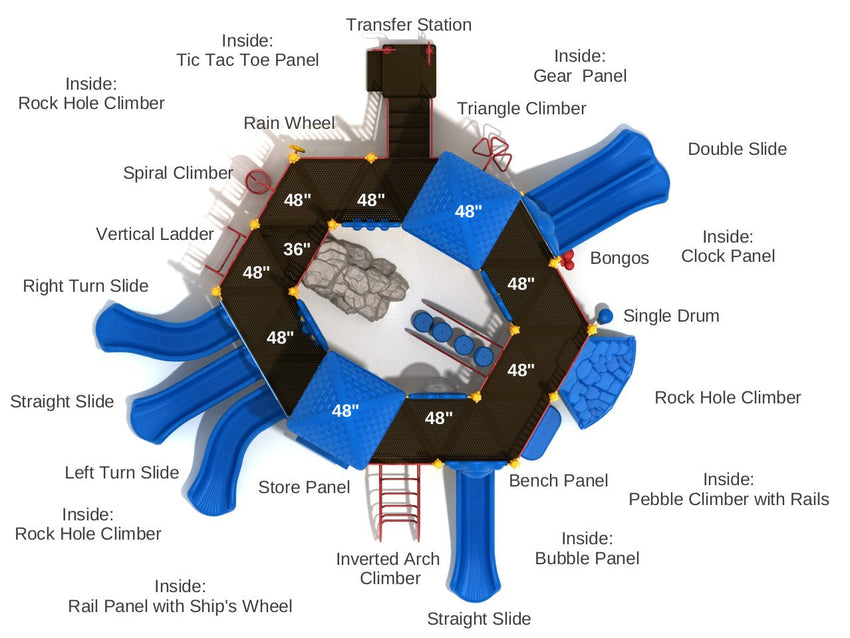 Playground Equipment French Quarter (PMF061) - SchoolOutlet