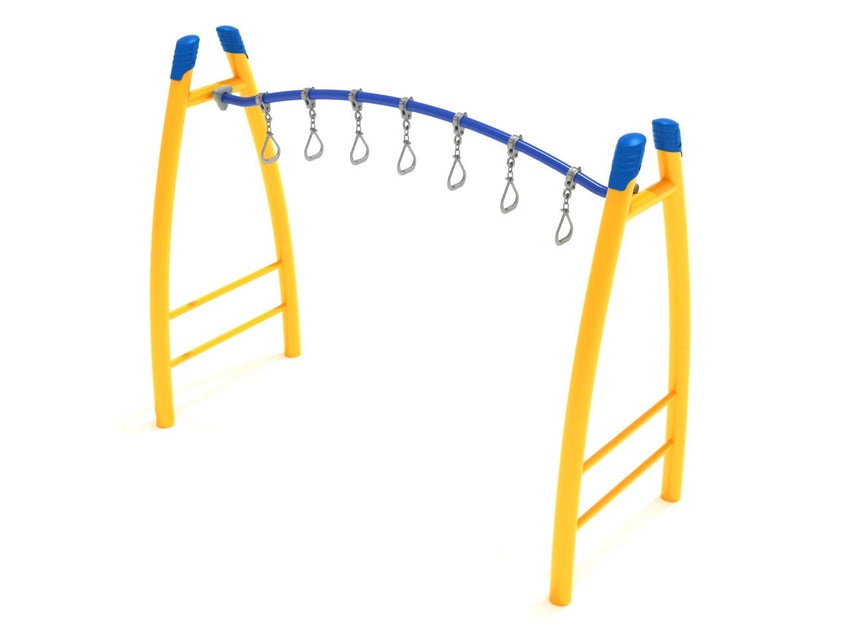 Playground Equipment Curved Post Curved Overhead Swinging Ring Ladder (PGS003) - SchoolOutlet