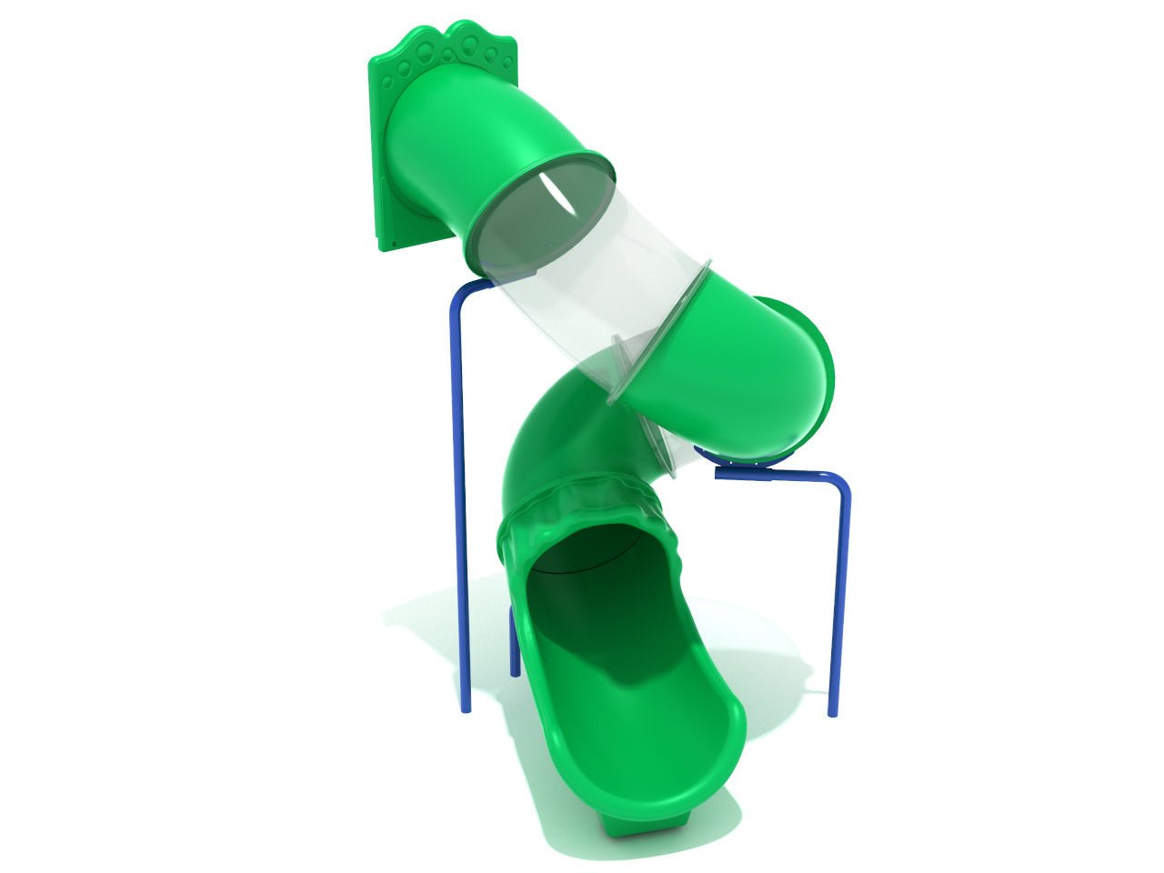 Playground Equipment 9 Foot Spiral Tube Slide - Slide and Mounts Only (PTS009) - SchoolOutlet