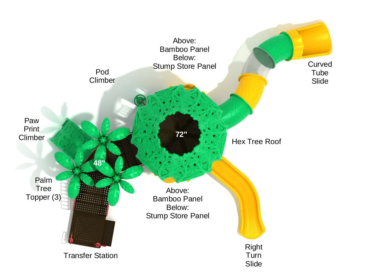 Playground Equipment Lumbering Lemur (PTH033) - SchoolOutlet