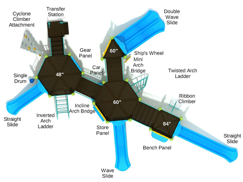 Playground Equipment Parkview Heights (PMF041) - SchoolOutlet