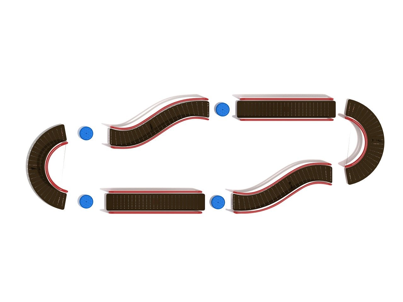 Playground Equipment Oval Balance Track (PFS070) - SchoolOutlet