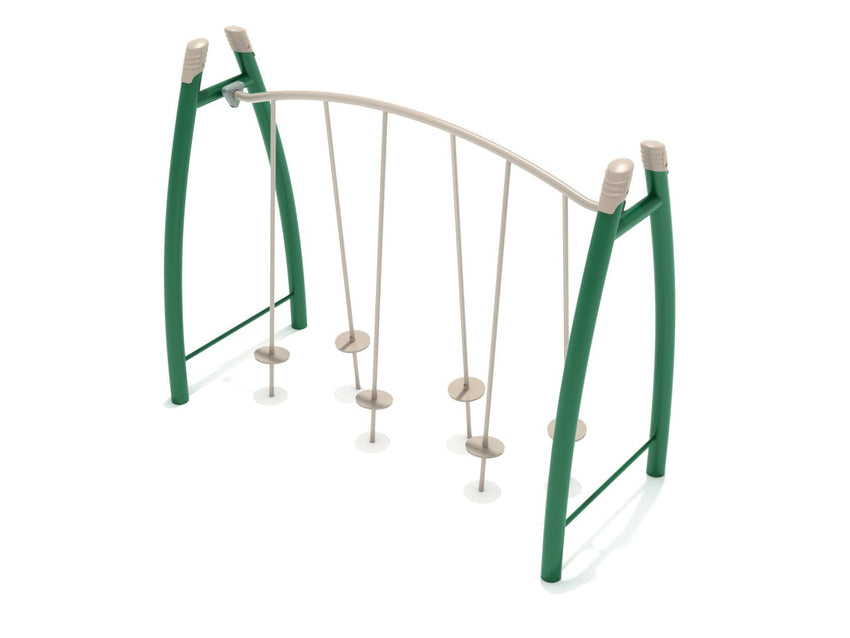 Playground Equipment Curved Post Tilted Lily Pad Bridge (PGS008) - SchoolOutlet