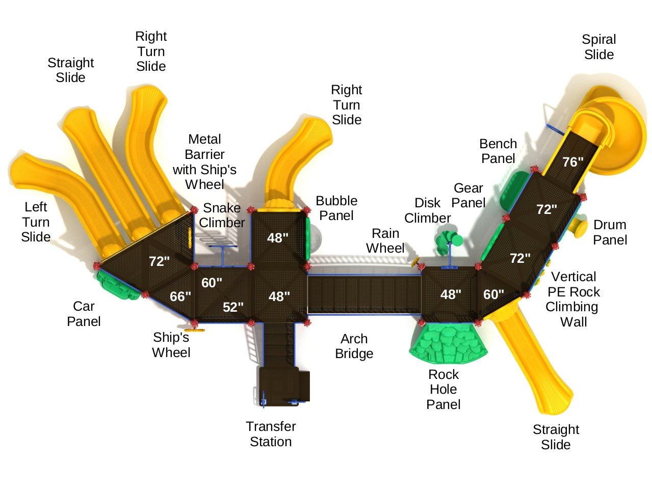Playground Equipment Bakers Ferry (PMF052) - SchoolOutlet