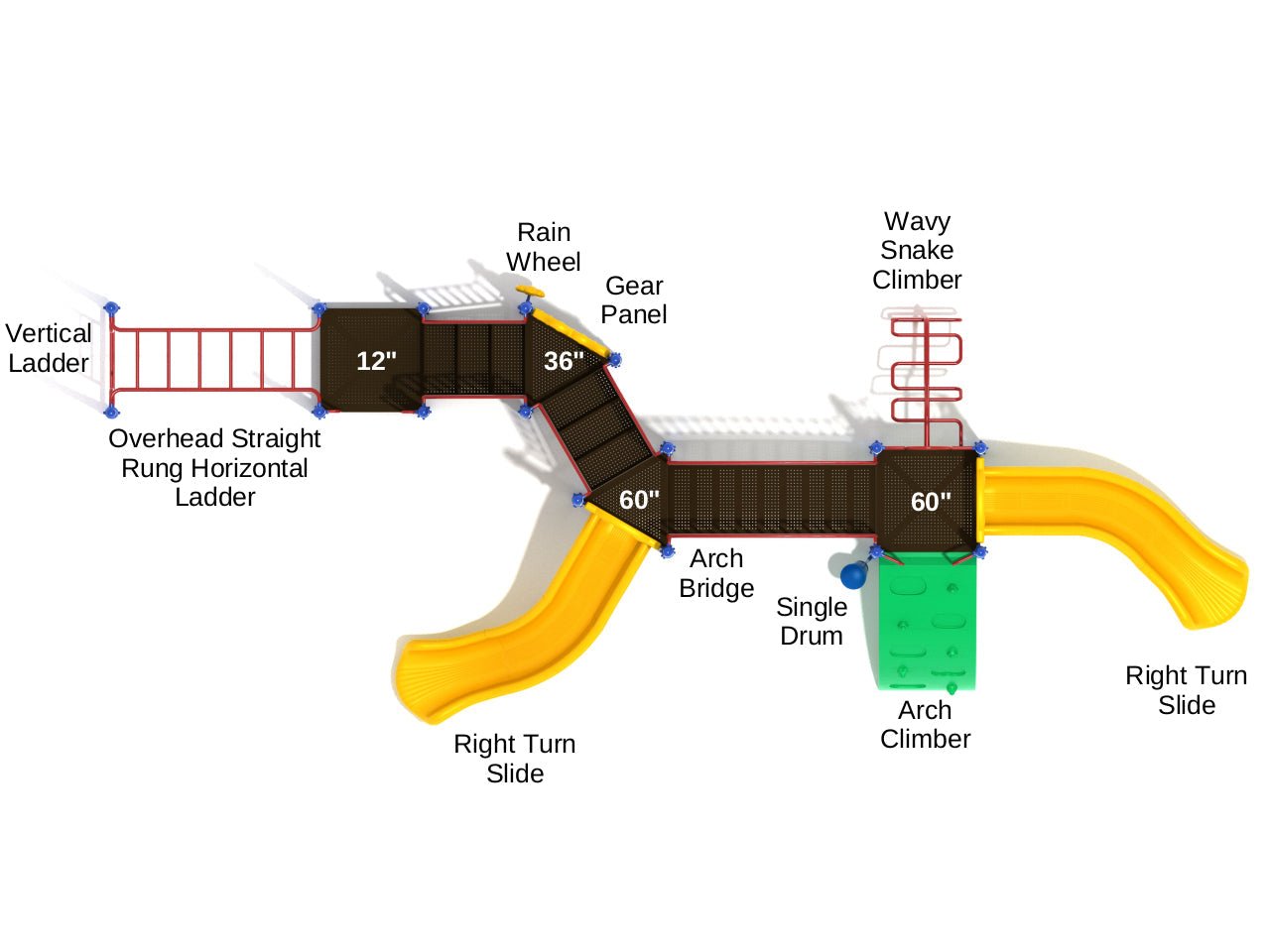 Playground Equipment Greensboro Set (PKP185) - SchoolOutlet