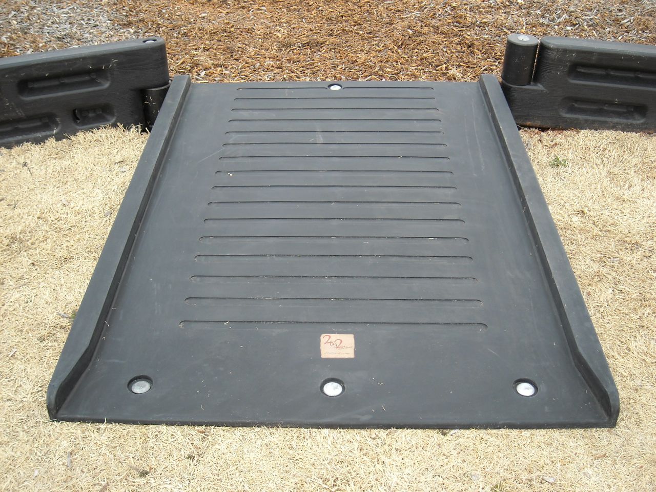 Playground Equipment Half Length Wheelchair Ramp for Border 8 or 12 inches high (2BY2HR) - SchoolOutlet