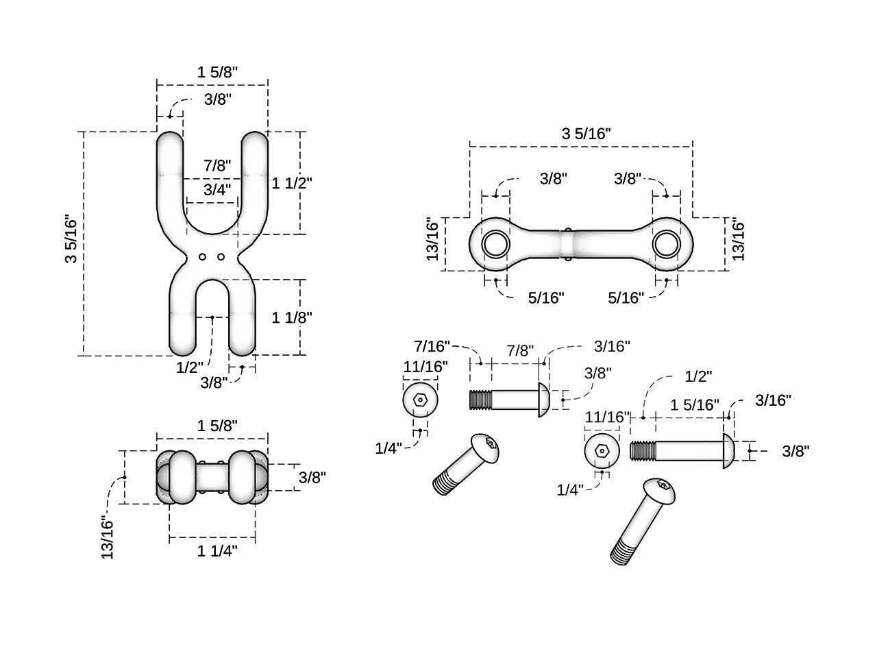 Playground Equipment Double Clevis Connector (PCS006) - SchoolOutlet