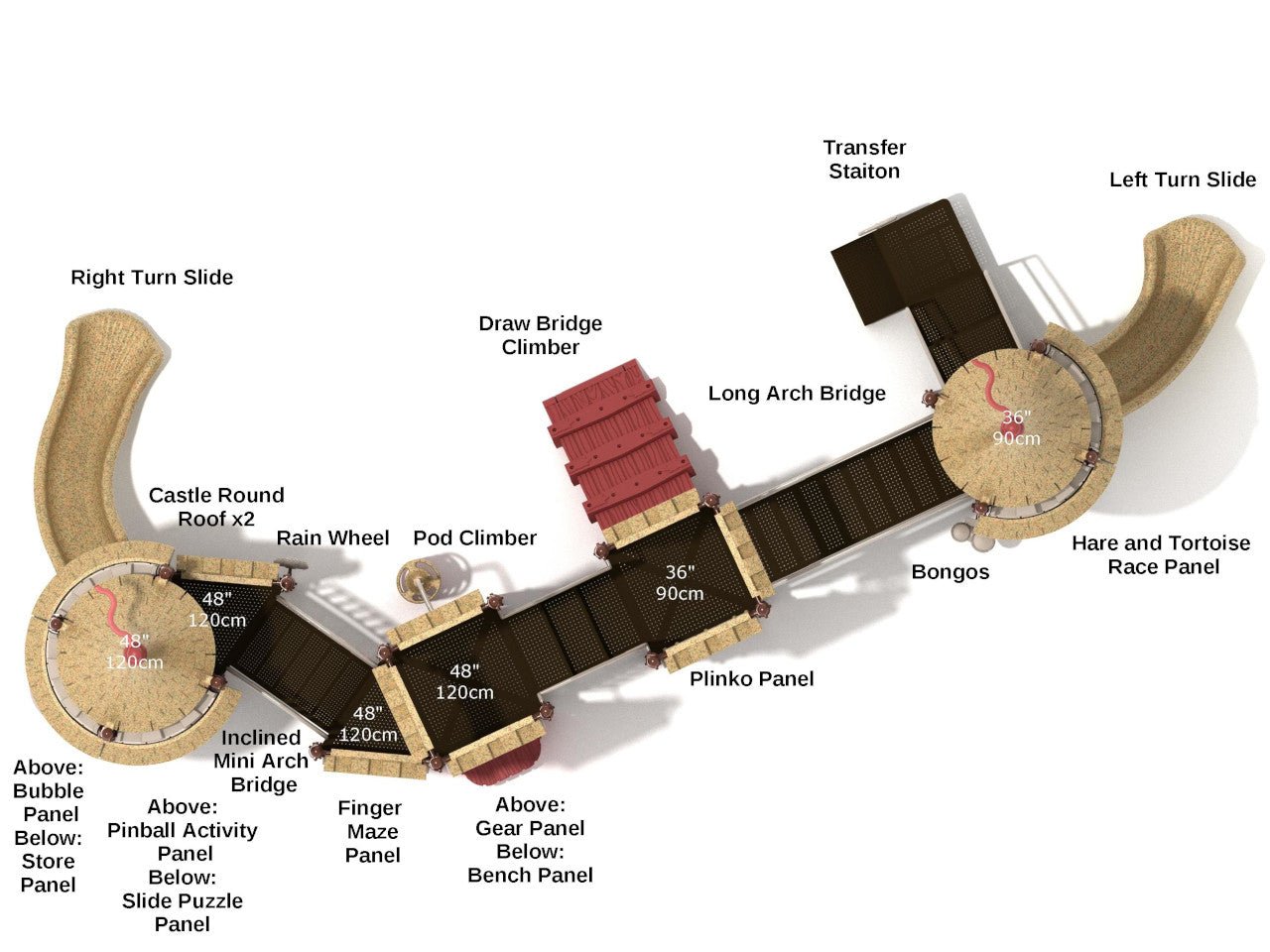 Playground Equipment Reeve's Rampart (PCT024) - SchoolOutlet