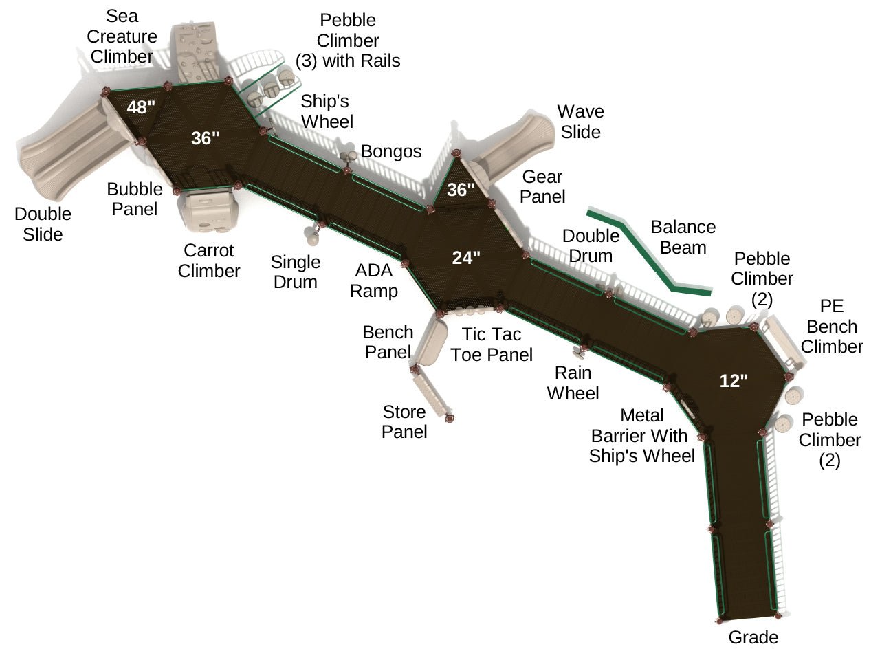 Playground Equipment Mount Rainier (PFA001) - SchoolOutlet