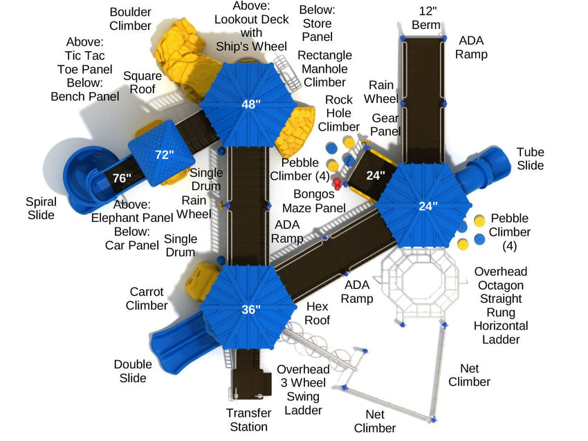 Playground Equipment Quaker Mill (PFA003) - SchoolOutlet