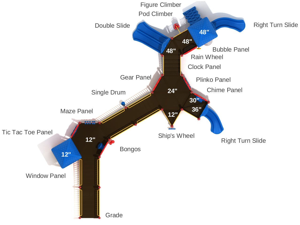Playground Equipment Cherry Valley (PFA011) - SchoolOutlet