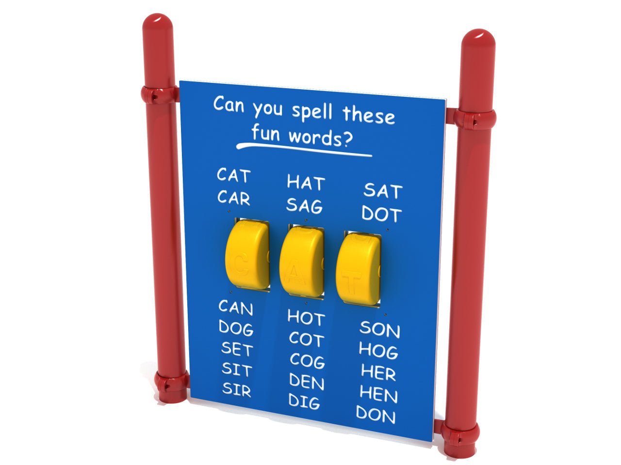 Playground Equipment Freestanding Spelling Panel with Posts (PFS044) - SchoolOutlet