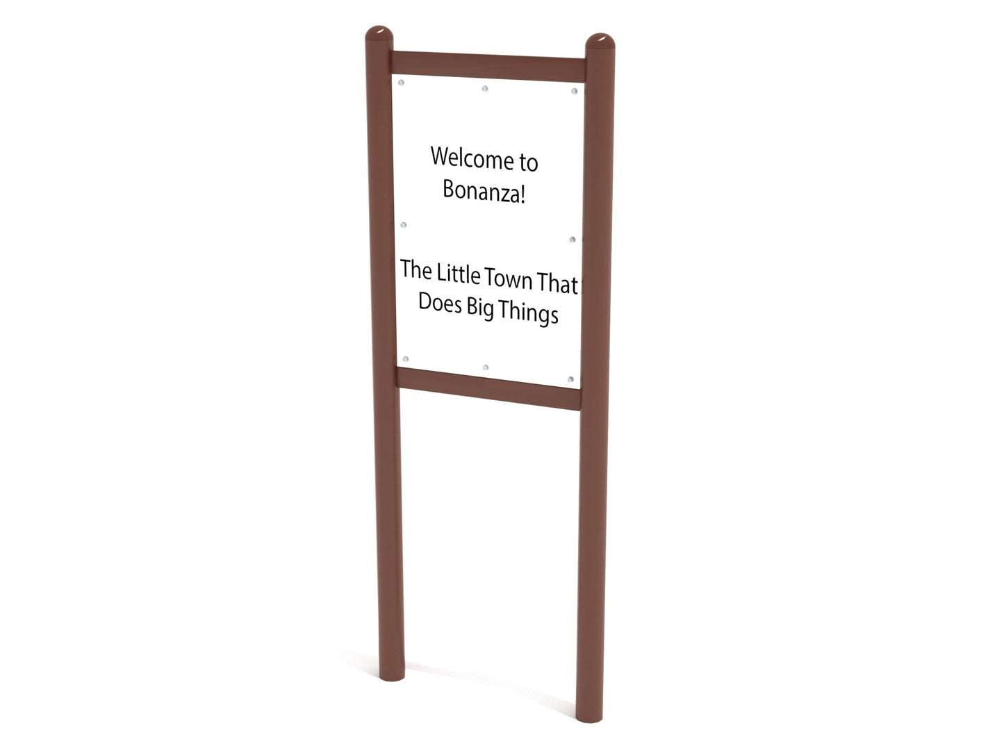 Playground Equipment Double - Sided Safety and Welcome Sign (PFS049) - SchoolOutlet