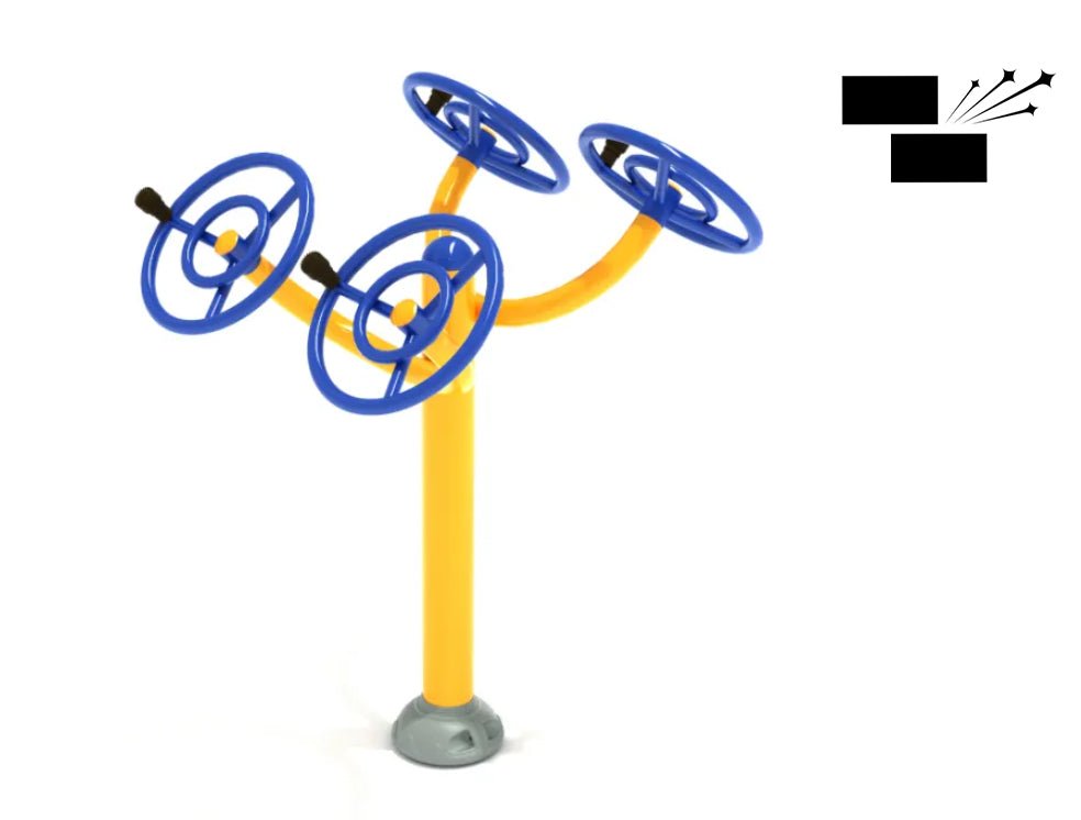 Playground Equipment Double Station Arm Rotation (PFT009X) - SchoolOutlet