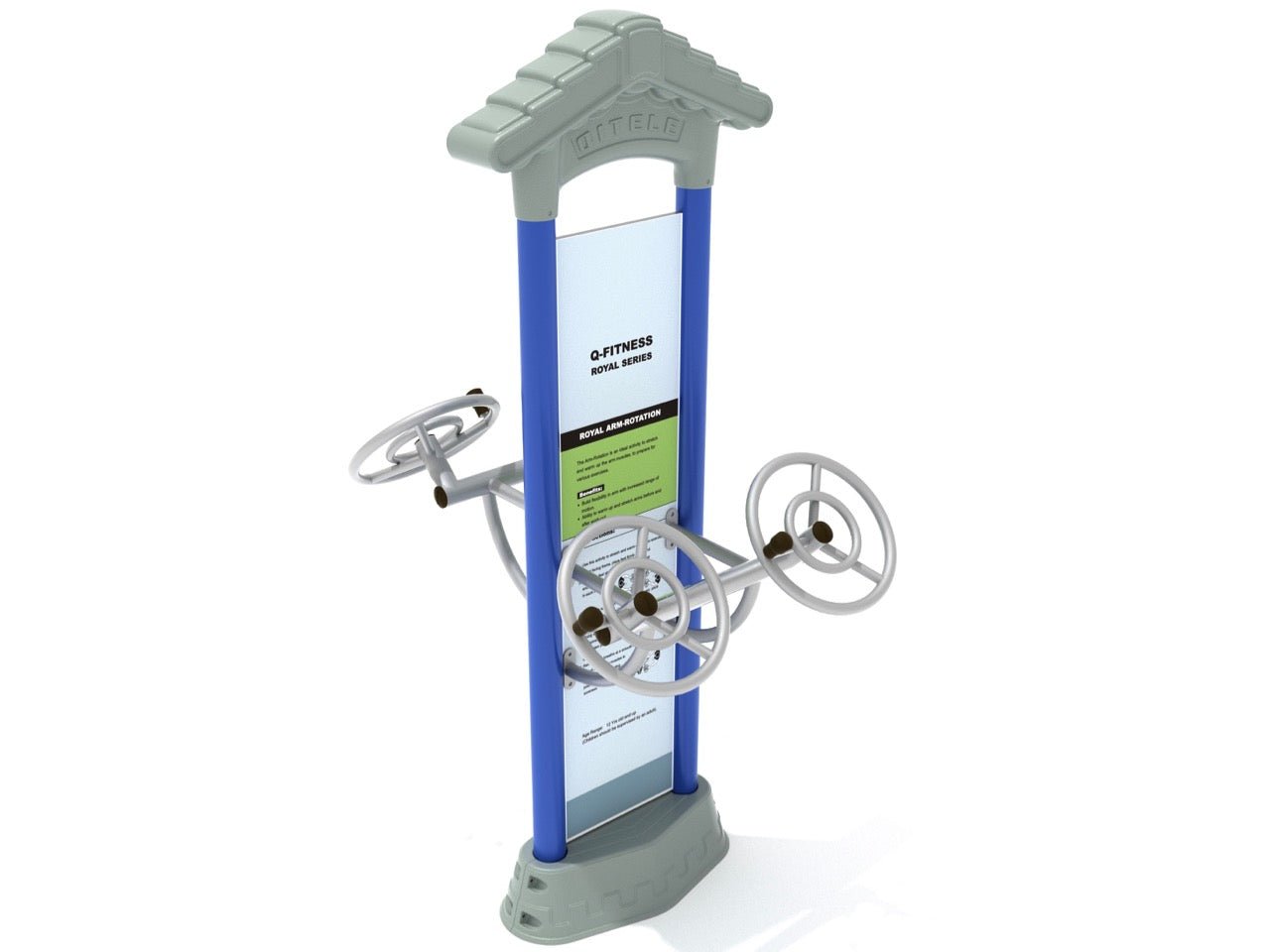 Playground Equipment Royal Double Station Arm Rotation (PFT021X) - SchoolOutlet
