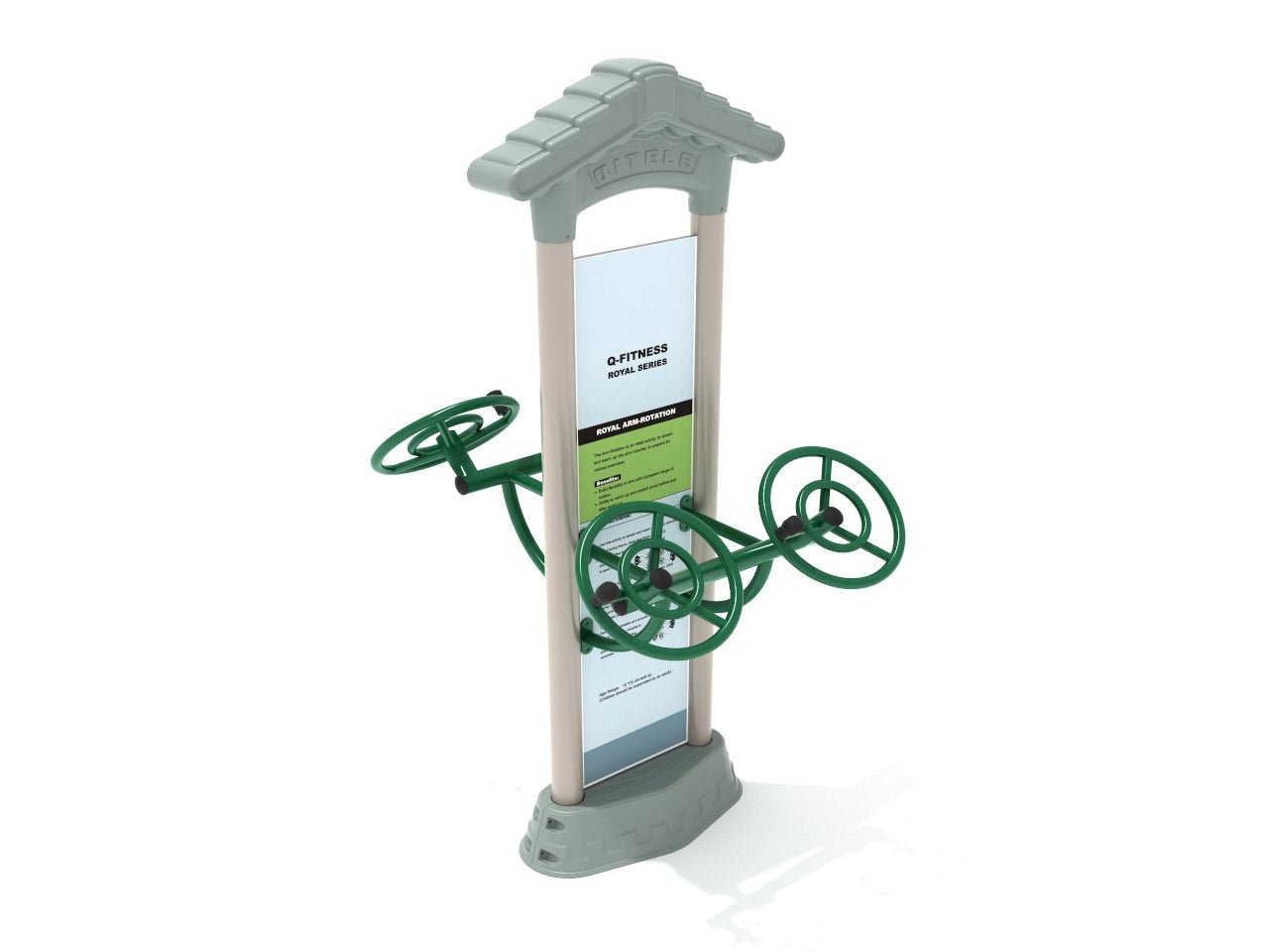 Playground Equipment Royal Double Station Arm Rotation (PFT021X) - SchoolOutlet