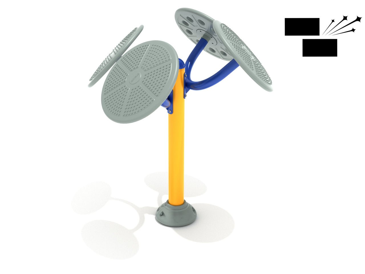 Playground Equipment Double Station Tai Chi Hand Swing (PFT060X) - SchoolOutlet