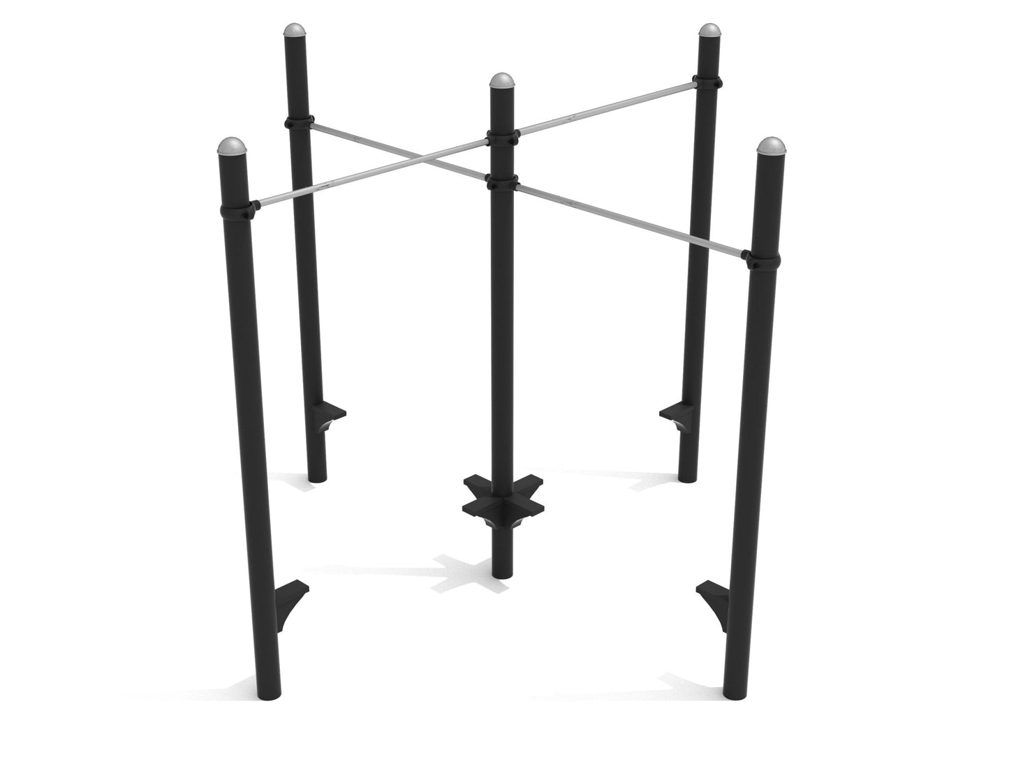 Playground Equipment Quadruple Pull - up Bar Unit (PFT067) - SchoolOutlet