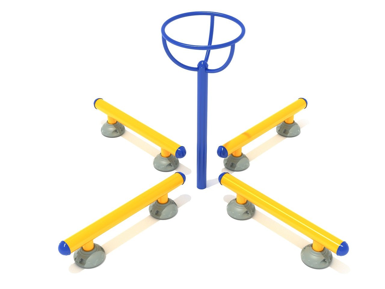 Playground Equipment Quadruple Balance Step Circle Station (PFT109) - SchoolOutlet