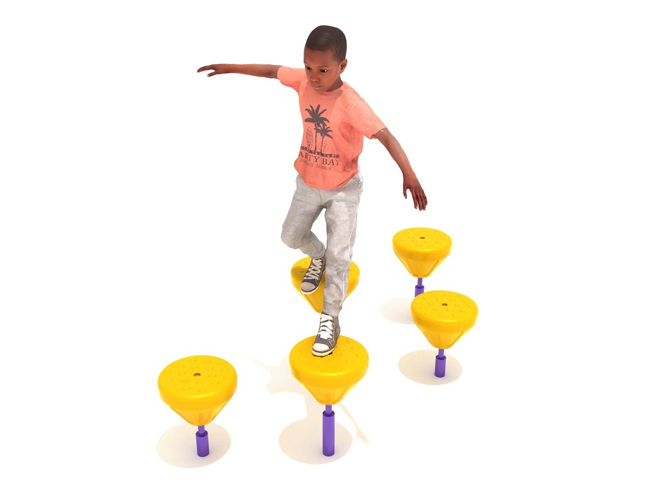 Playground Equipment Pebble Balance Course (PGC012) - SchoolOutlet
