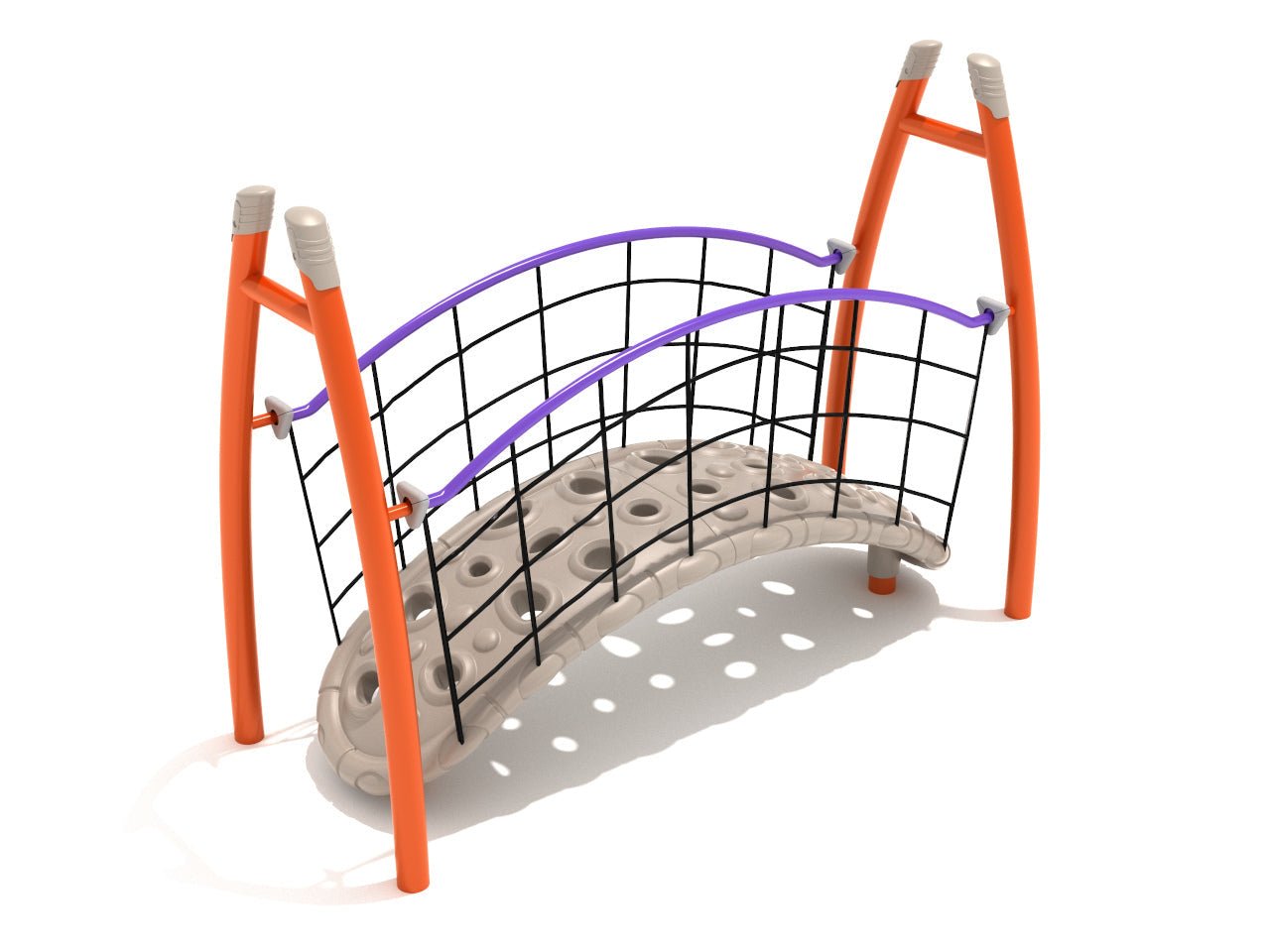 Playground Equipment Curved Post Floating Bridge (PGS015) - SchoolOutlet