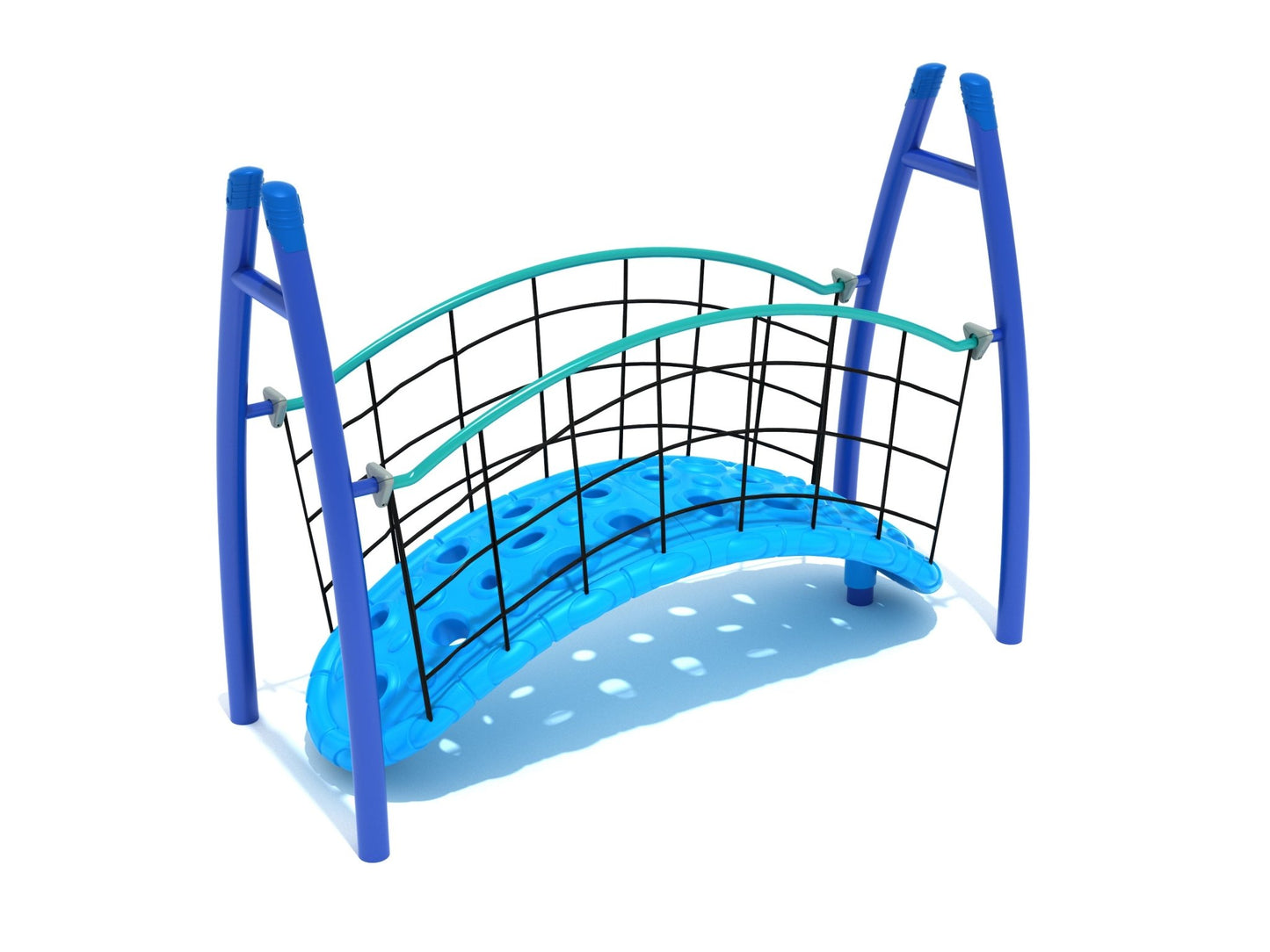 Playground Equipment Curved Post Floating Bridge (PGS015) - SchoolOutlet
