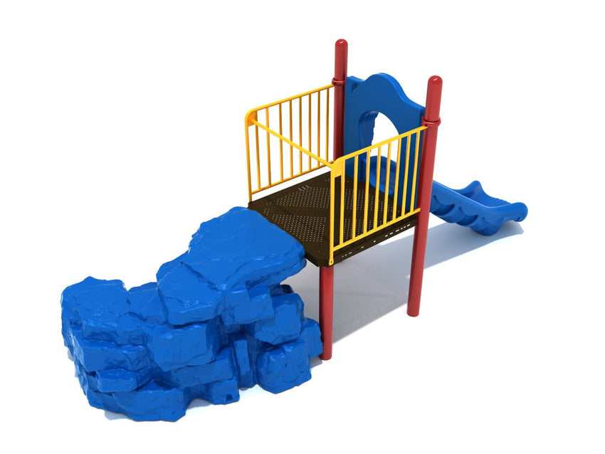 Playground Equipment Boulder Climber with Slide (PGS038) - SchoolOutlet