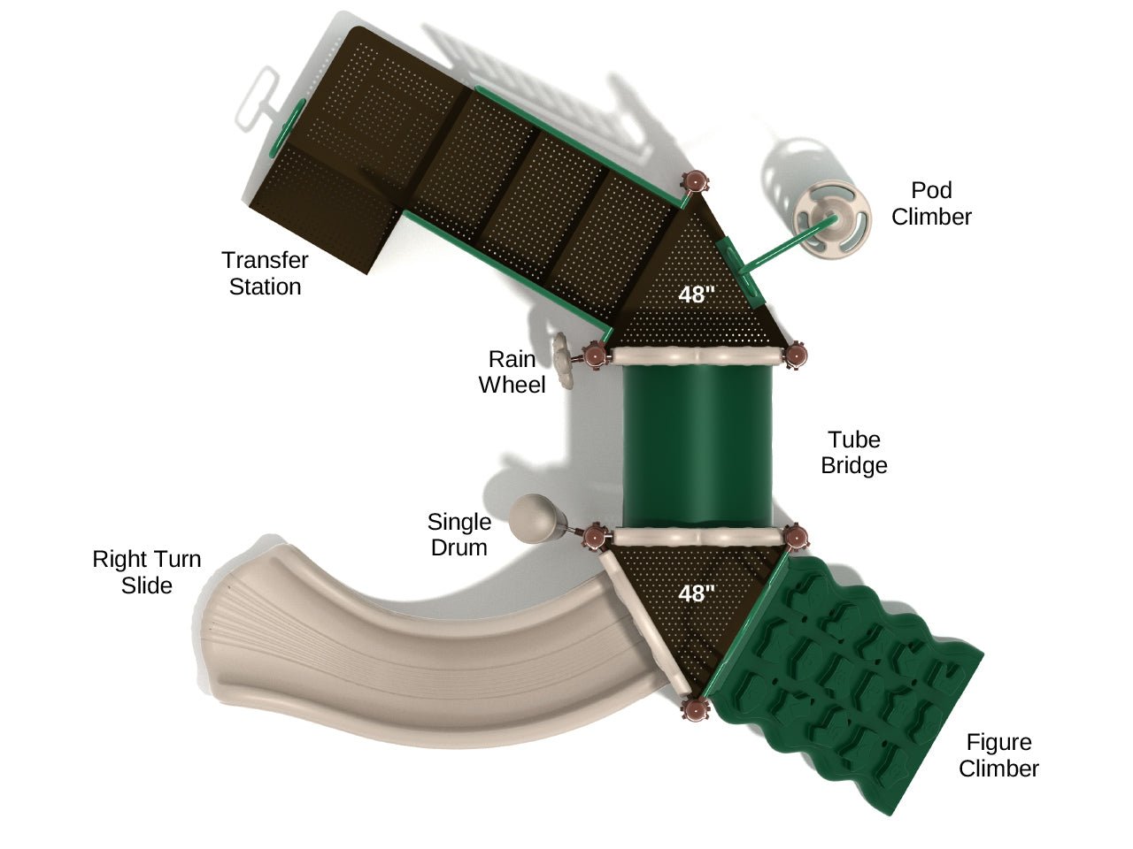 Playground Equipment Worthy Courage (PKP030X) - SchoolOutlet