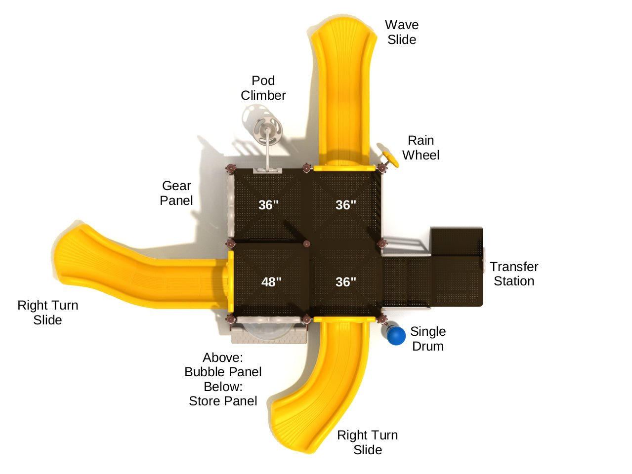 Playground Equipment Charleston Play Set (PKP186) - SchoolOutlet