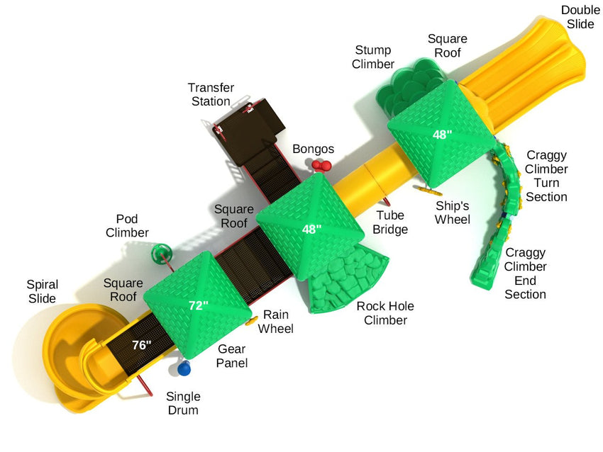 Playground Equipment Stony Brook (PMF008) - SchoolOutlet