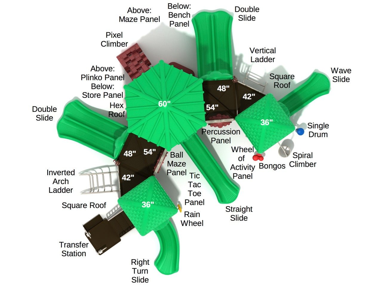 Playground Equipment Evergreen Gardens (PMF025) - SchoolOutlet