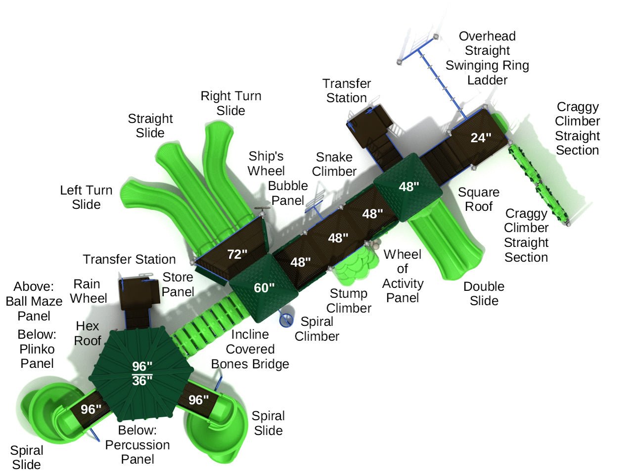 Playground Equipment Carolina Woods (PMF044) - SchoolOutlet