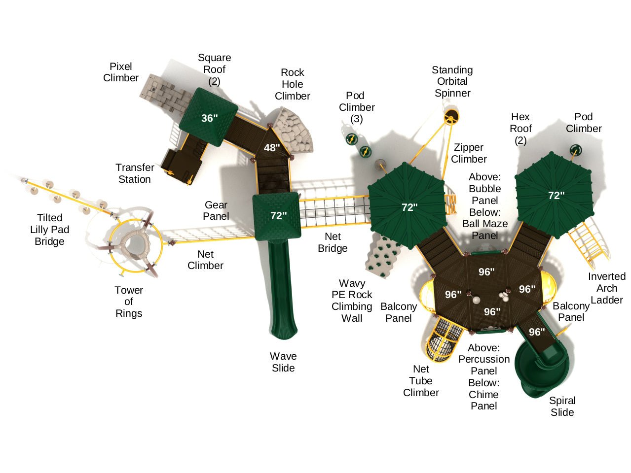 Playground Equipment Saddlebrook Farms (PMF053) - SchoolOutlet
