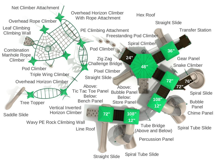 Playground Equipment Legend Hollow (PMF059) - SchoolOutlet
