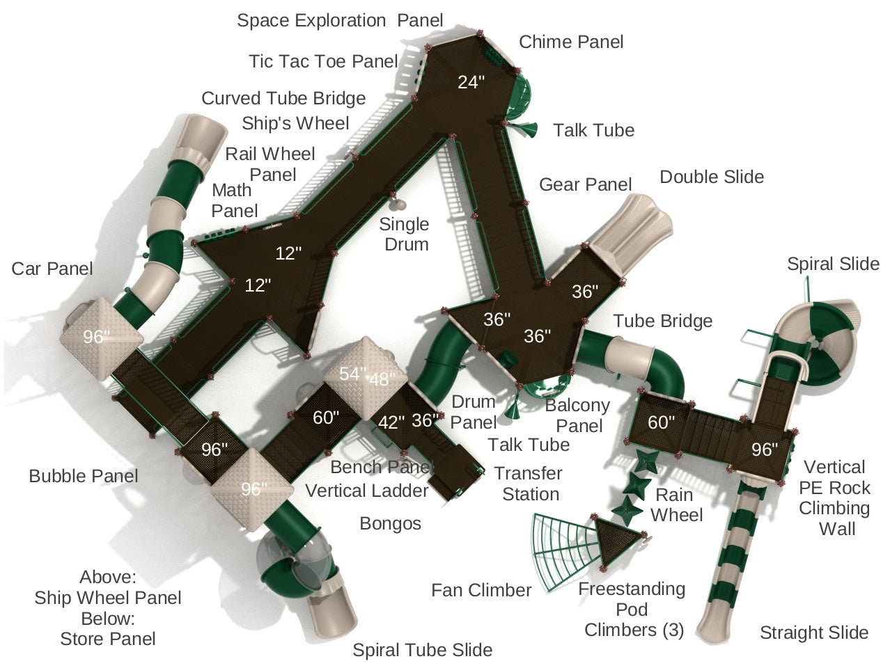 Playground Equipment Rosedale (PMF062) - SchoolOutlet