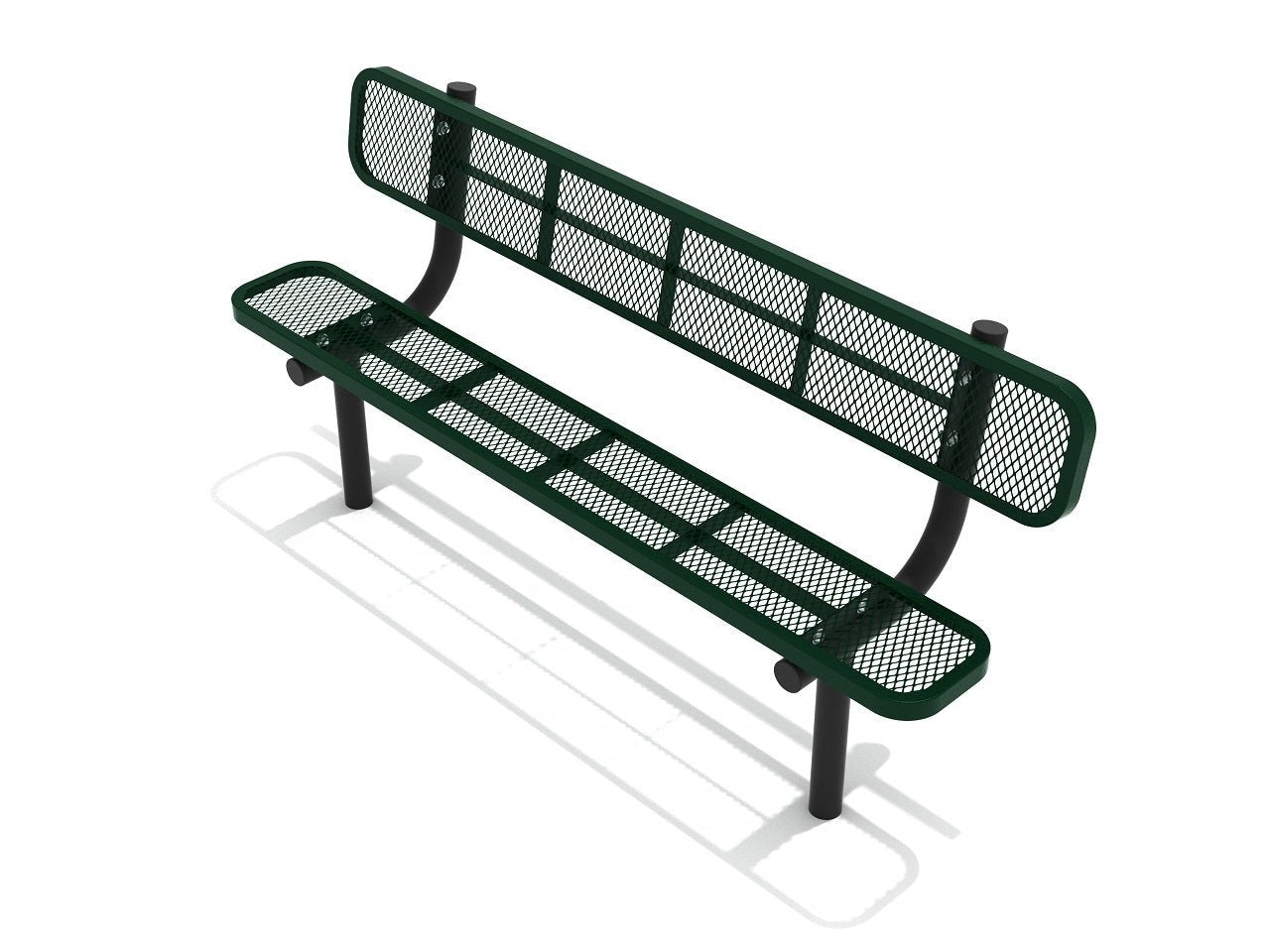 Playground Equipment 6 Ft. Expanded Steel Bench (PSA002X) - SchoolOutlet