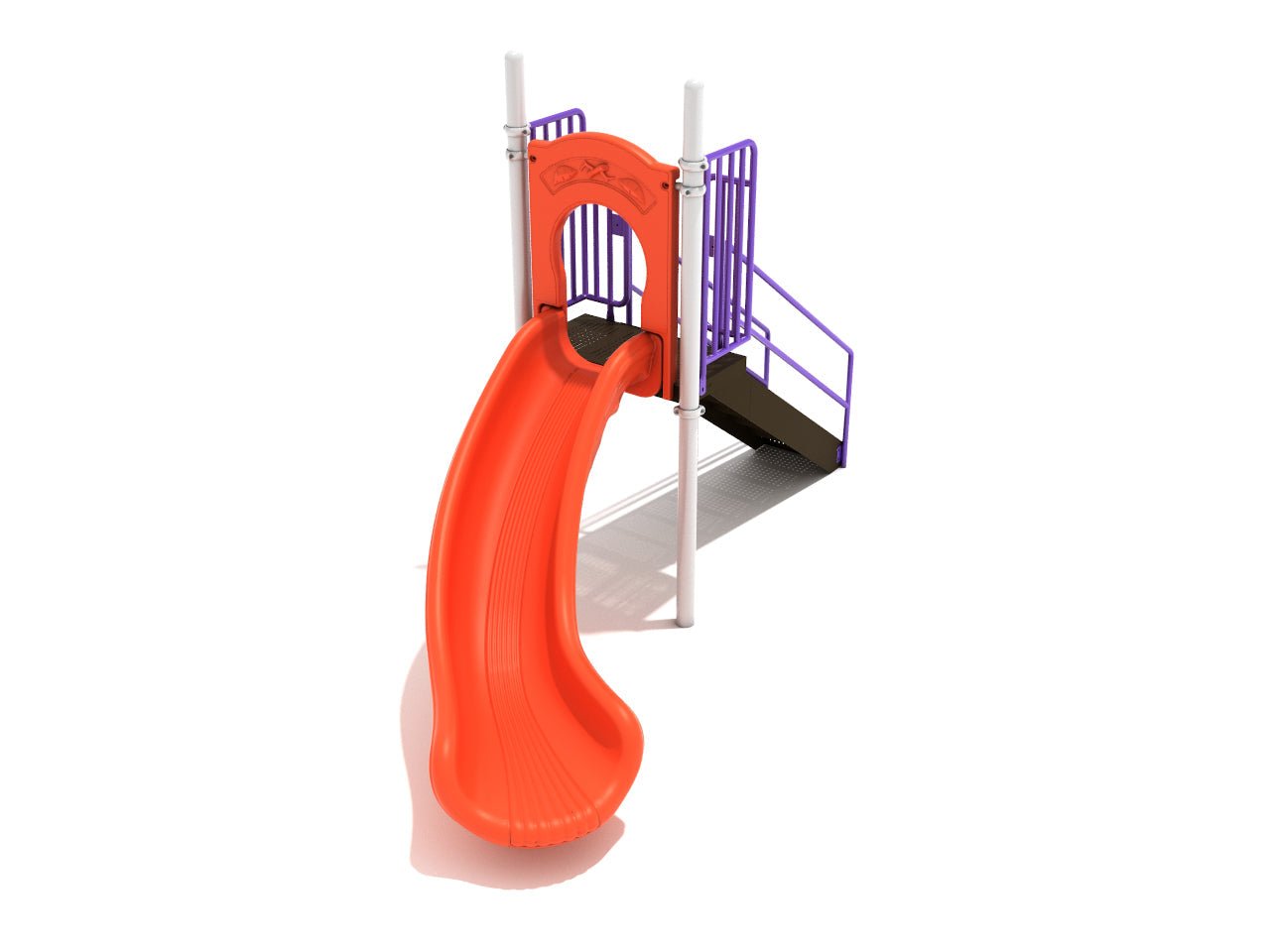 Playground Equipment 4 Foot Single Left Turn Slide (PSL015) - SchoolOutlet