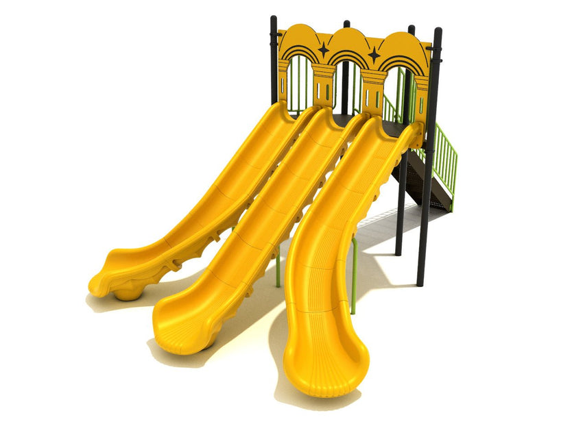 Playground Equipment 6 - Foot Triple Sectional Split Slide (PSL026) - SchoolOutlet