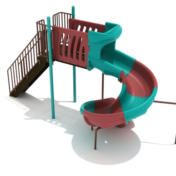 Playground Equipment 6 Foot Sectional Spiral Slide (PSL027) - SchoolOutlet