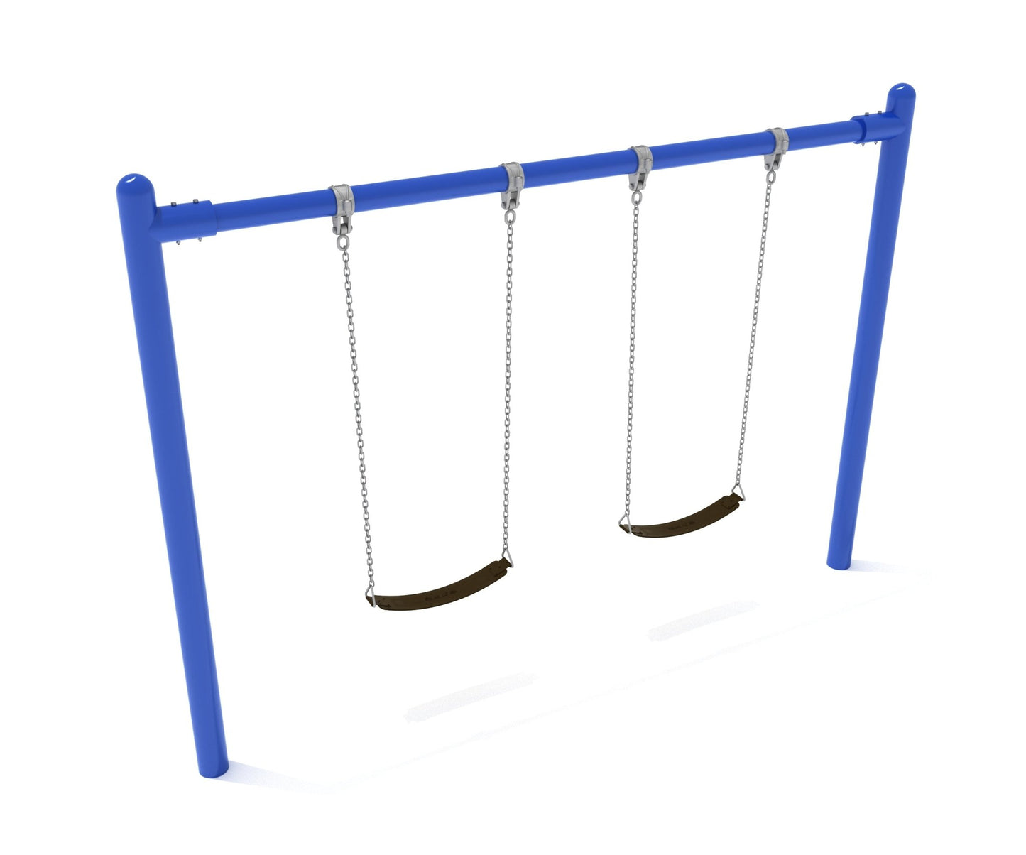 Playground Equipment 8 feet high Elite Single Post Swing - 1 Bay (PSW001X) - SchoolOutlet
