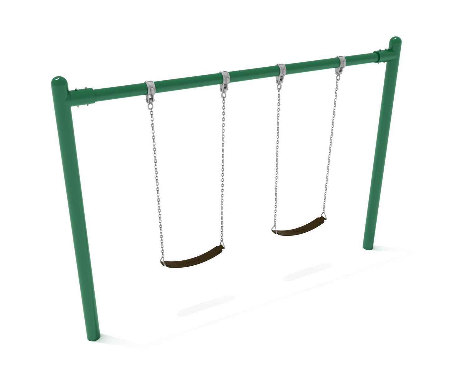 Playground Equipment 8 feet high Elite Single Post Swing - 1 Bay (PSW001X) - SchoolOutlet
