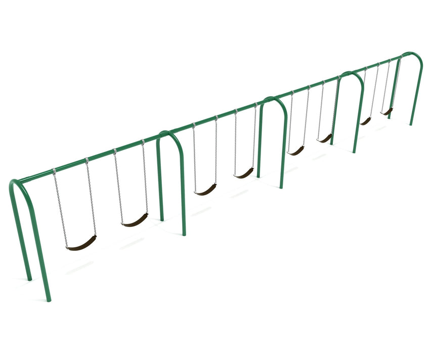 Playground Equipment 8 feet high Elite Arch Post Swing - 4 Bays (PSW008X) - SchoolOutlet